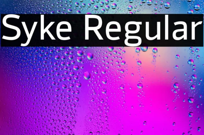 Syke Regular Example 2