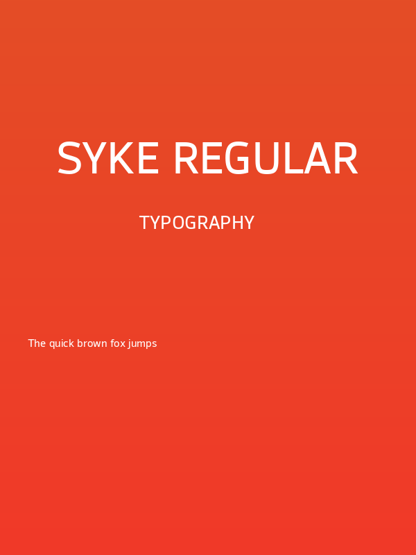 Syke Regular Poster