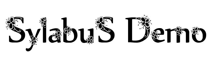 Sylabus Demo Font