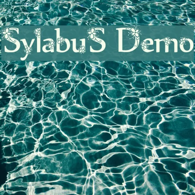 Sylabus Demo Example 1