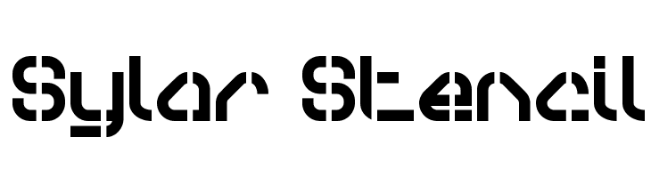 Sylar Stencil  Frei Schriftart Herunterladen