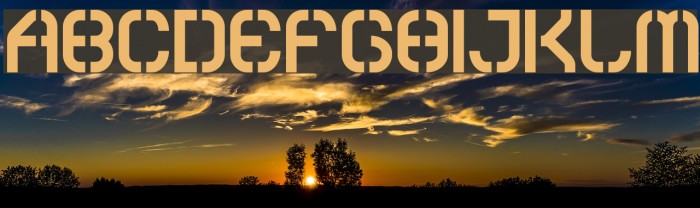 Sylar Stencil Font examples