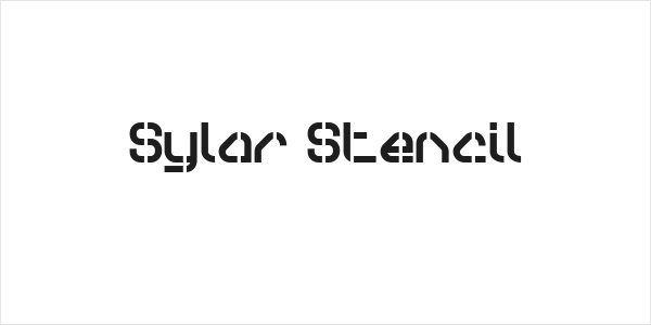 Sylar Stencil Logo