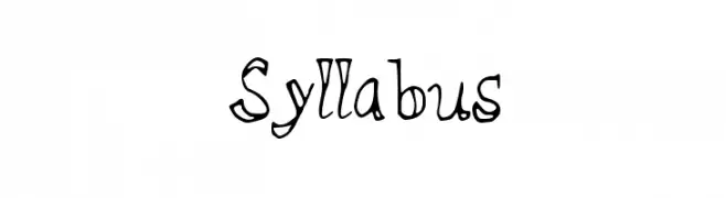 Syllabus  नि: शुल्क फ़ॉन्ट्स डाउनलोड
