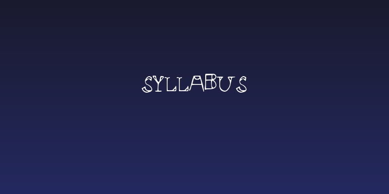 Syllabus Social Header