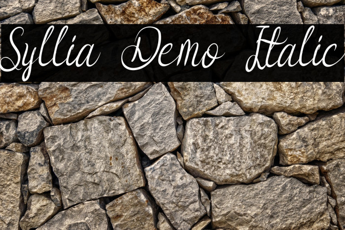 Syllia Demo Italic Example 3