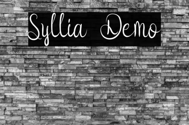 Syllia Demo Font examples