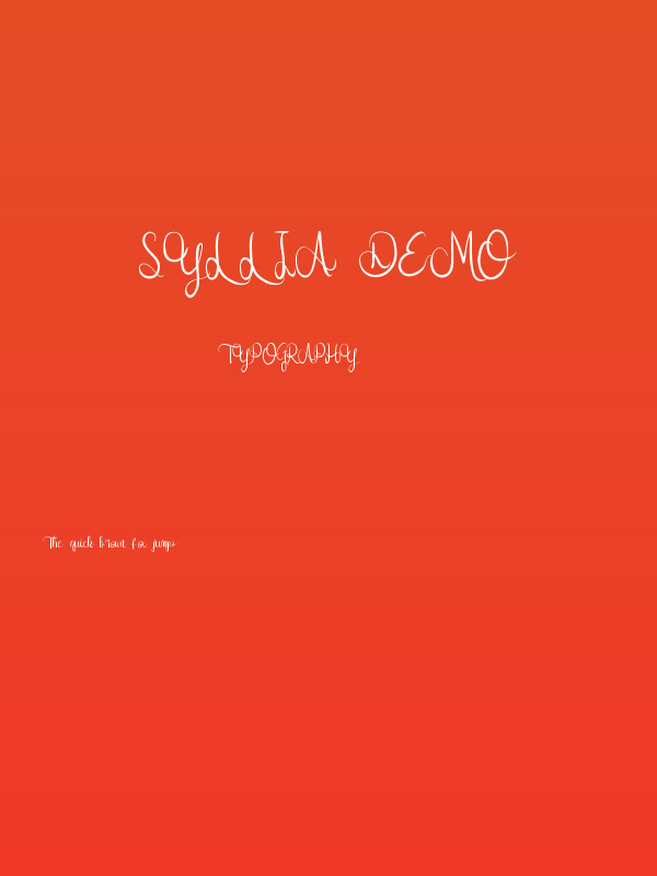 Syllia Demo Poster