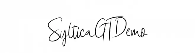 Syltica GT Demo  les polices de caractères gratuit tlcharger
