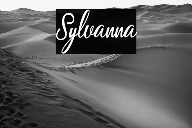 Sylvanna Font examples