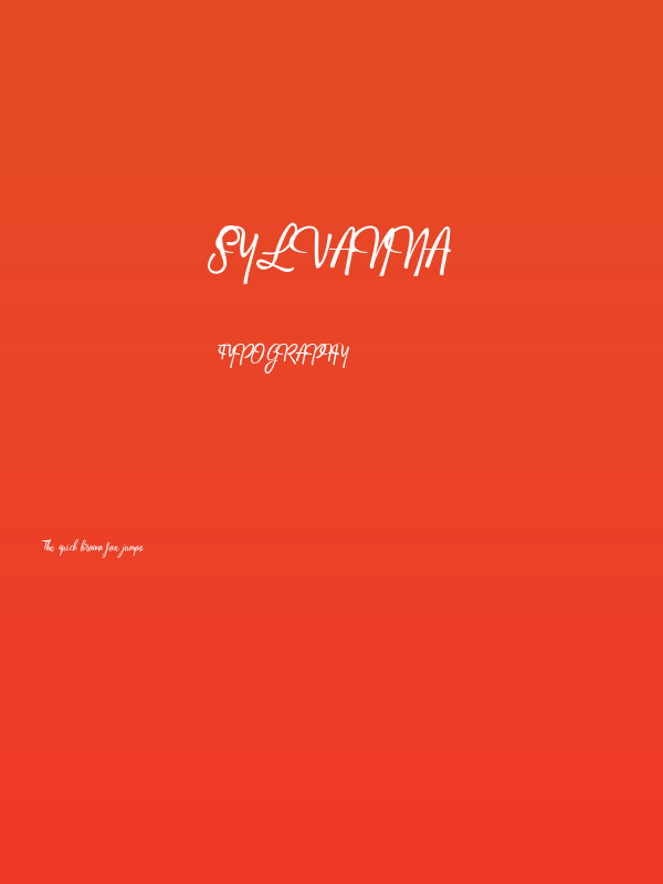 Sylvanna Poster
