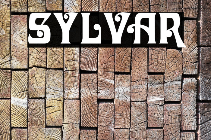 Sylvar Font examples