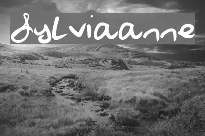 Sylviaanne Font examples