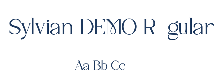 Sylvian DEMO Regular Font Preview
