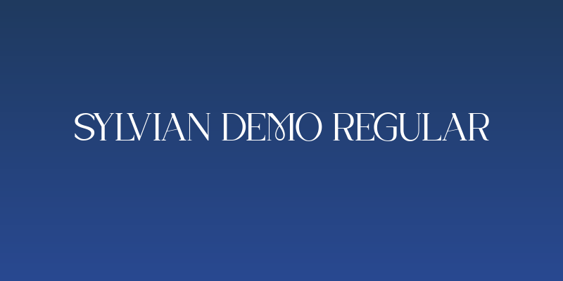 Sylvian DEMO Regular Social Header