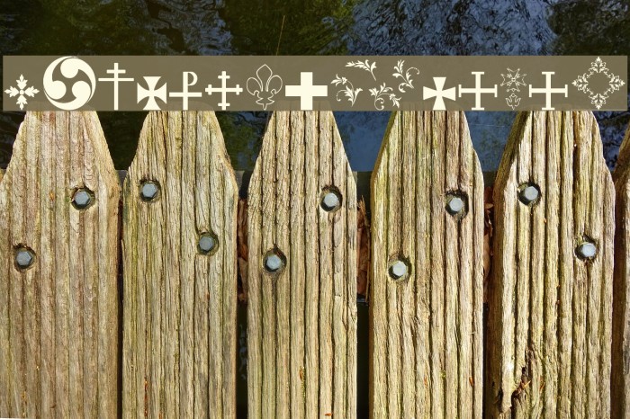 SymbolCrucifix Font examples