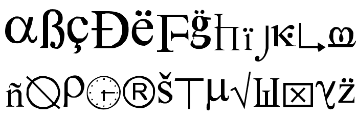 SymbolNerve Font LOWERCASE