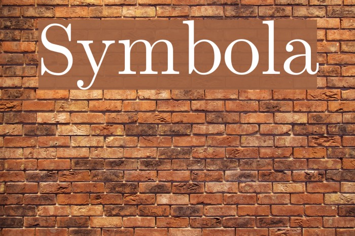 Symbola Font examples