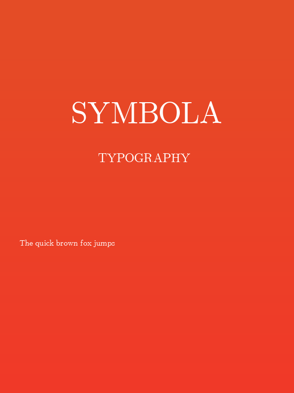 Symbola Poster