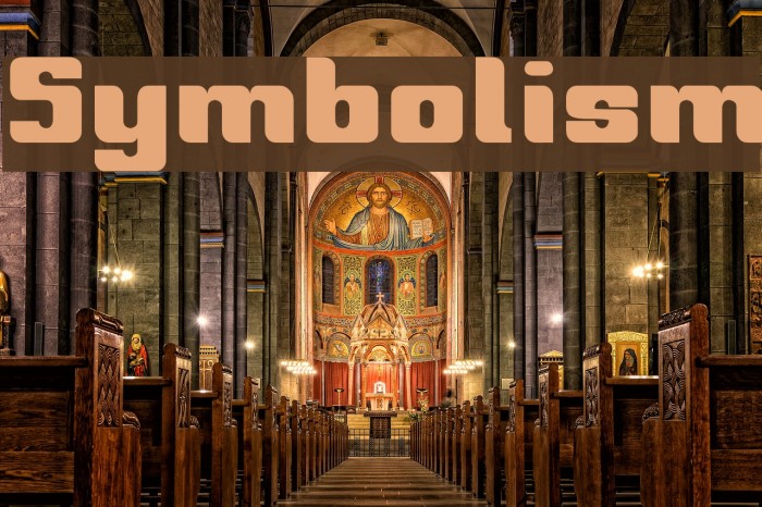 Symbolism Font examples