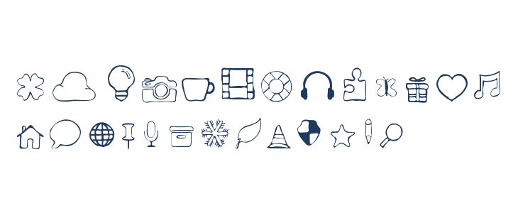 Symbols Font 2 Lowercase
