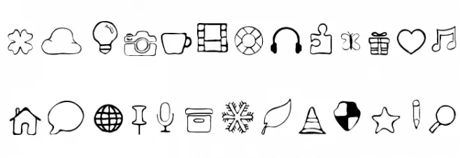 Symbols Font 2 字体 小写
