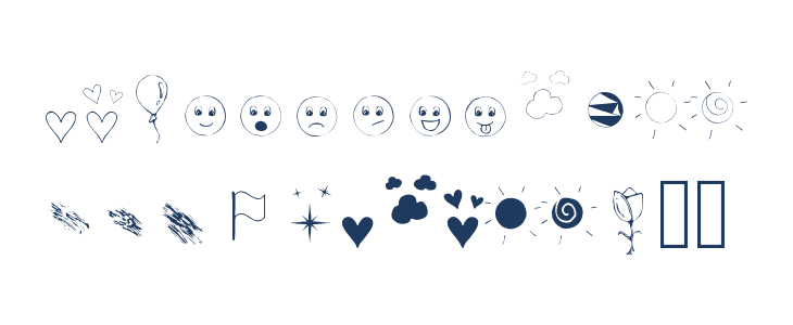 Symbols Font Lowercase