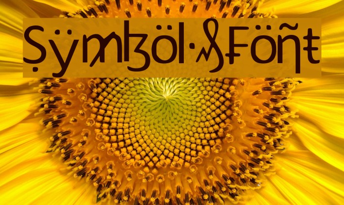 SymbolsFont Font examples