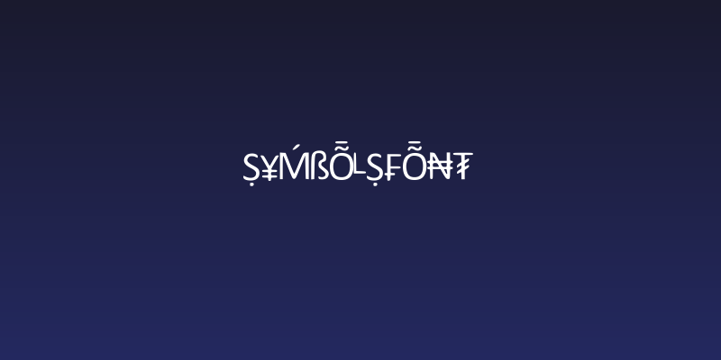 SymbolsFont Social Header