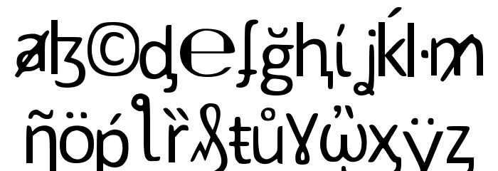 SymbolsFont Font LOWERCASE