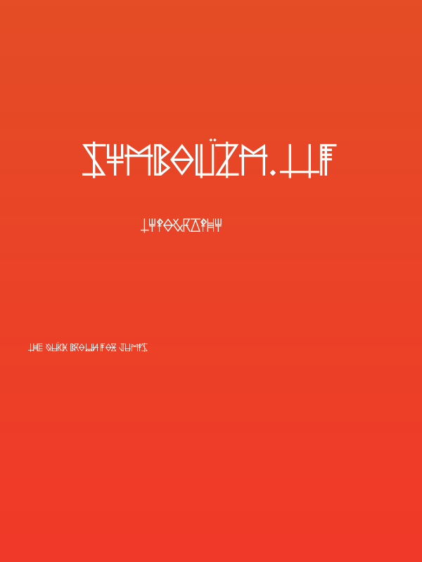 Symbolïzm.ttf Poster