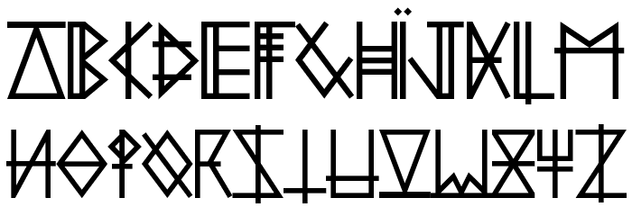 Symbolïzm.ttf Font LOWERCASE