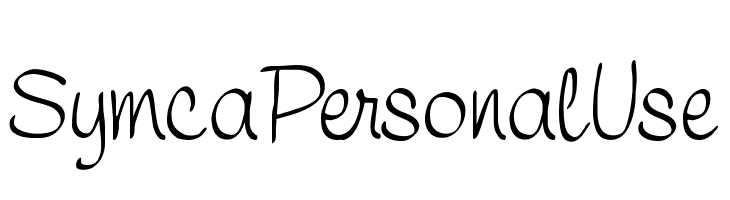 SymcaPersonalUse Font
