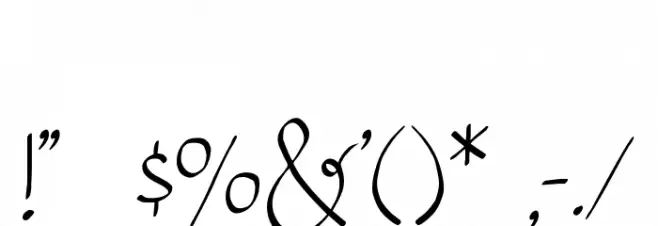 SymcaPersonalUse Font OTHER CHARS