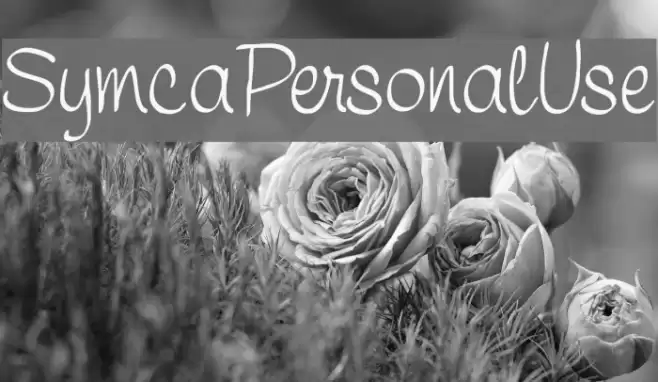 SymcaPersonalUse Font examples