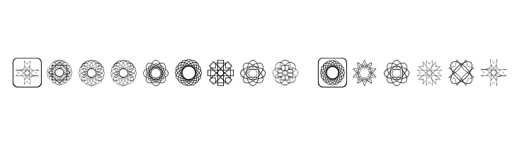 Symmetric Things Font