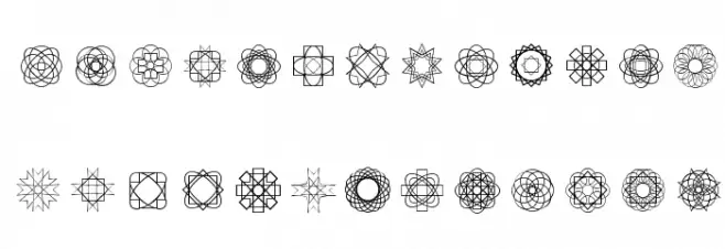 Symmetric Things Font LOWERCASE