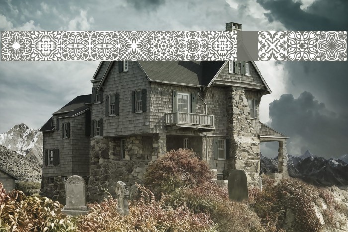 Symmetry BRK Font examples