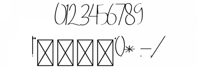 Sympathi Font OTHER CHARS