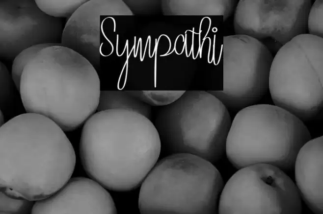 Sympathi Font examples