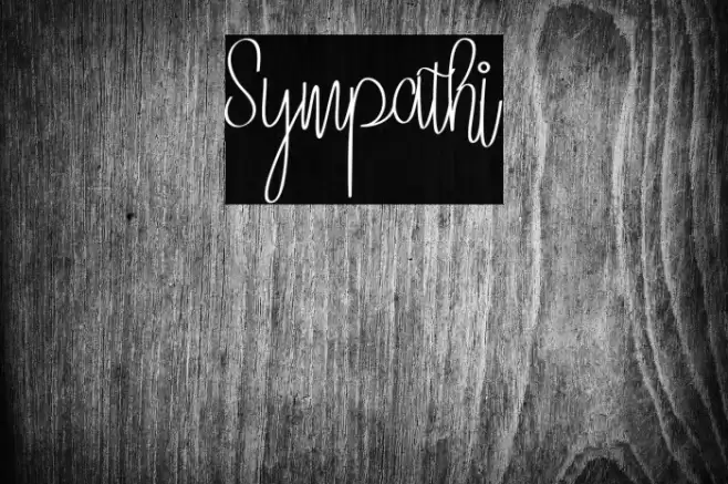 Sympathi Font examples