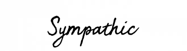 Sympathic  フリーフォントのダウンロード
