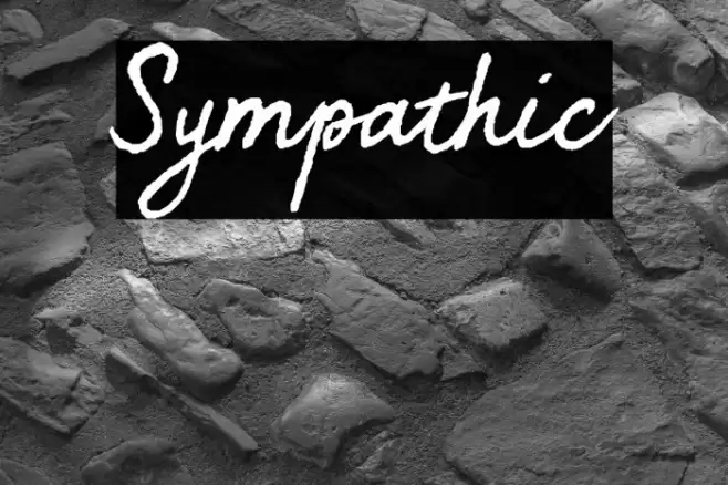Sympathic Font examples