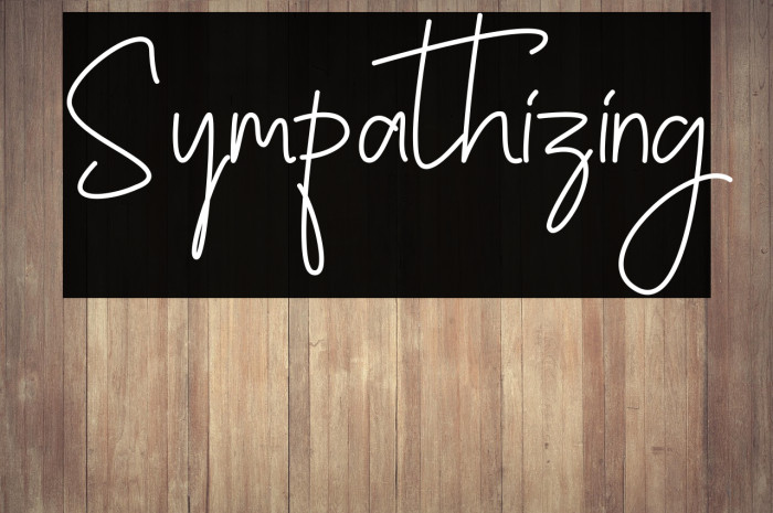 Sympathizing Caratteri examples