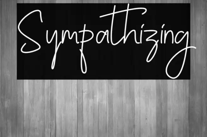 Sympathizing Font examples