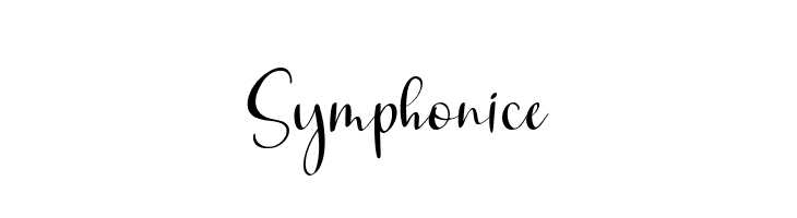 Symphonice  Free Fonts Download