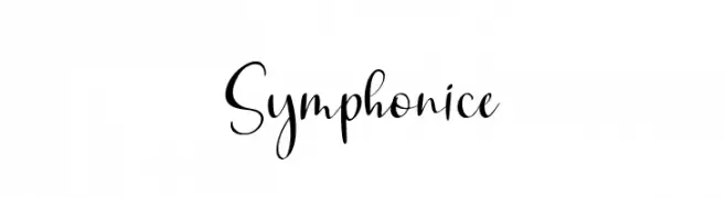 Symphonice  フリーフォントのダウンロード
