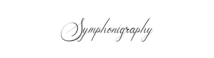 Symphonigraphy  Frei Schriftart Herunterladen
