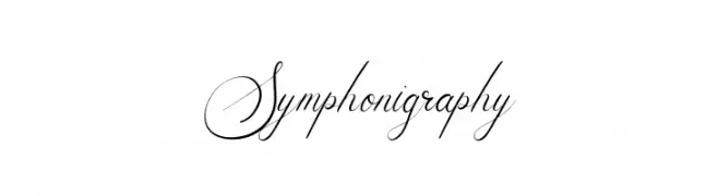 Symphonigraphy  Frei Schriftart Herunterladen