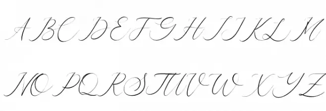 Symphonigraphy Schriftart Groß